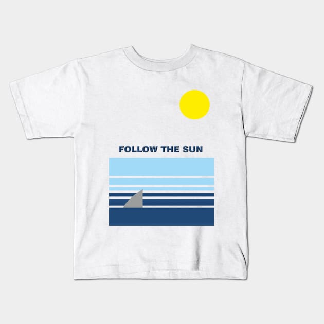 Follow the sun Kids T-Shirt by YellowMadCat